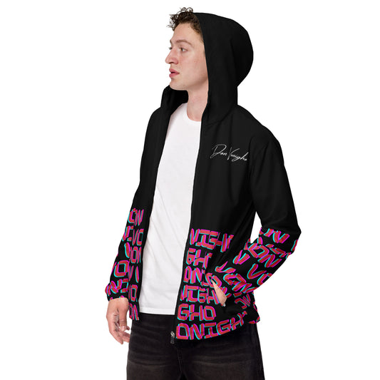 001 Neon Writing Don Vonigho windbreaker